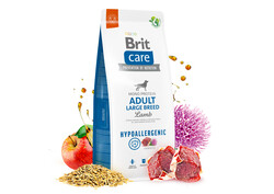 Brit Care Large Breed Büyük Irk Kuzulu Köpek Maması 12 Kg + Temizlik Mendili - Thumbnail