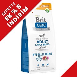 Brit Care Large Breed Büyük Irk Kuzulu Köpek Maması 12 Kg + 2 Kg Bonus (Toplam 14 Kg) - Brit Care