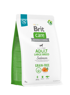 Brit Care Large Breed Salmon Grain Free Large Breed Adult Dry Dog Food 3 Kg.