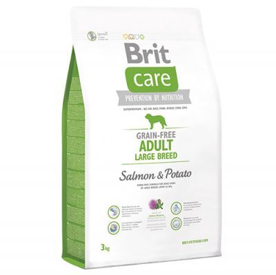 Brit Care Large Breed Salmon Grain Free Large Breed Adult Dry Dog Food 3 Kg.