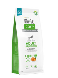 Brit Care - Brit Care Grain Free Large Breed Somonlu Büyük Irk Tahılsız Köpek Maması 12 Kg + 4 Adet Mendil