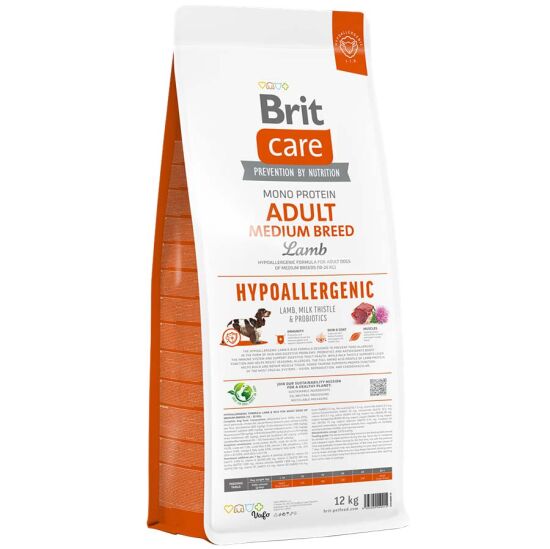 Brit Care Medium Breed Lamb and Rice Adult Medium Breed Dry Dog Food 12 Kg. - 3