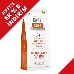 Brit Care Medium Breed Lamb and Rice Adult Medium Breed Dry Dog Food 12 Kg. - Brit Care