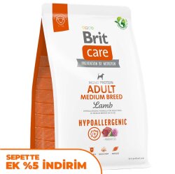 Brit Care Medium Breed Lamb and Rice Adult Medium Breed Dry Dog Food 3 Kg. - Brit Care