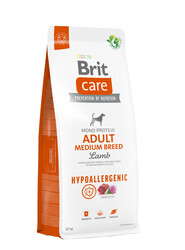 Brit Care - Brit Care Hypoallergenic Medium Orta Irk Kuzulu Köpek Maması 12 Kg + 4 Adet Temizlik Mendili