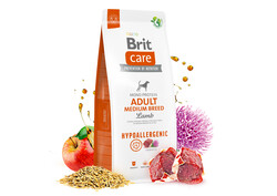 Brit Care Medium Orta Irk Kuzulu Köpek Maması 3 Kg + Temizlik Mendili - Thumbnail