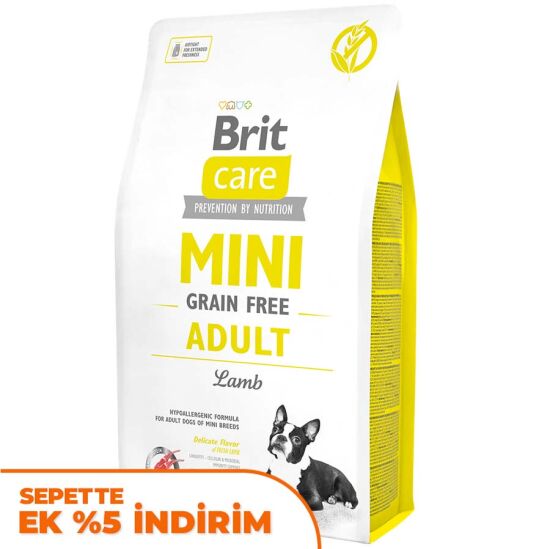 Brit Care Mini Adult Kuzulu Küçük Irk Tahılsız Köpek Maması 7 Kg - 1