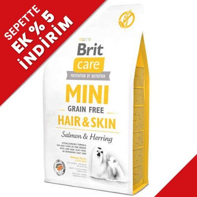 Brit Care Mini Hair Skin Küçük Irk Tahılsız Köpek Maması 2 Kg
