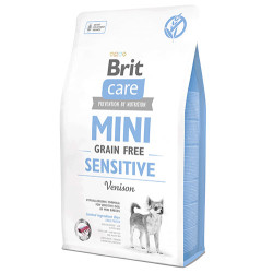 Brit Care - Brit Care Grain Free Mini Sensitive Geyikli Küçük Irk Tahılsız Köpek Maması 2 Kg + Temizlik Mendili