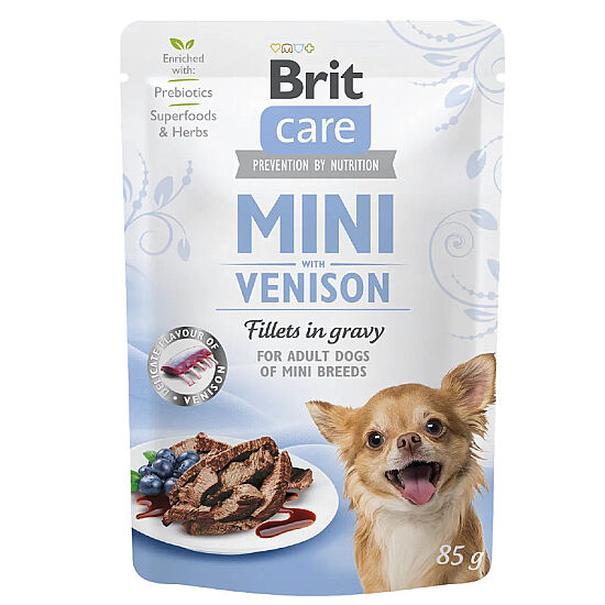 Brit Care Mini Sos İçinde Geyik Etli Köpek Yaş Maması 85 Gr - 1