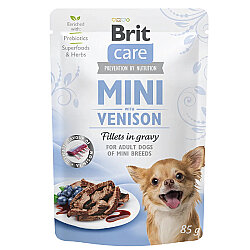 Brit Care Mini Sos İçinde Geyik Etli Köpek Yaş Maması 85 Gr - Brit Care