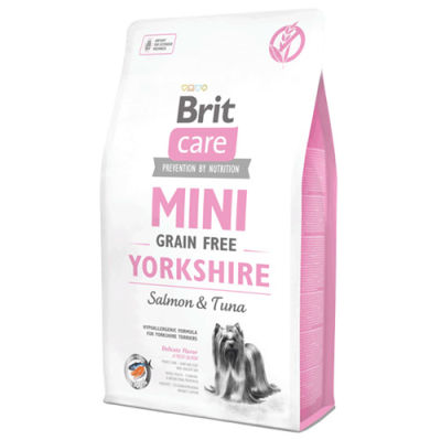 Brit Care Mini Yorkshire Küçük Irk Tahılsız Köpek Maması 2 Kg + Temizlik Mendili