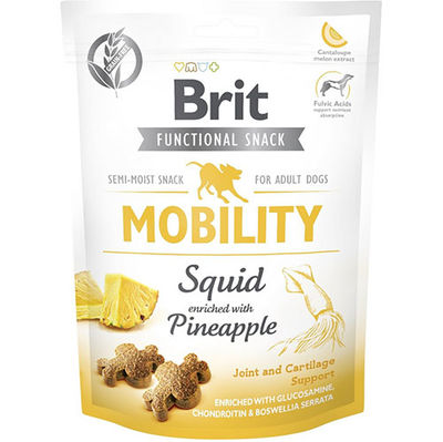 Brit Snack Mobility Kalamar ve Ananas Eklem Sağlığı Destekleyici Tahılsız Köpek Ödülü 150 Gr