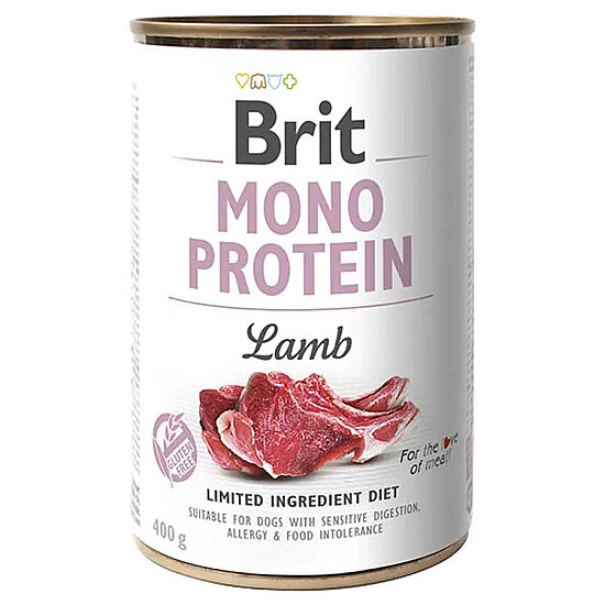 Brit Care Mono Protein Kuzu Etli Köpek Konservesi 400 Gr - 1