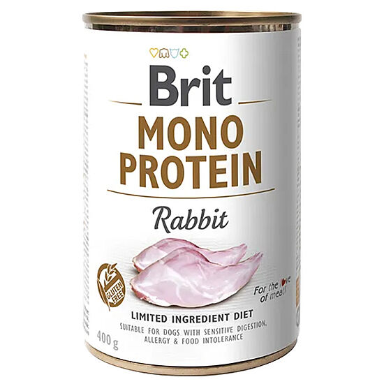 Brit Care Mono Protein Tavşan Etli Köpek Konservesi 400 Gr - 1