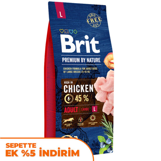 Brit Premium Large Tavuklu Büyük Irk Köpek Maması 15 Kg - 1