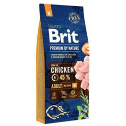 Brit Care - Brit Premium Medium Tavuklu Orta Irk Köpek Maması 15 Kg + Temizlik Mendili