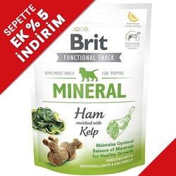 Brit Snack Mineral Puppy Jambon ve Deniz Yosunlu Mineralli Tahılsız Yavru Köpek Ödülü 150 Gr - Brit Care
