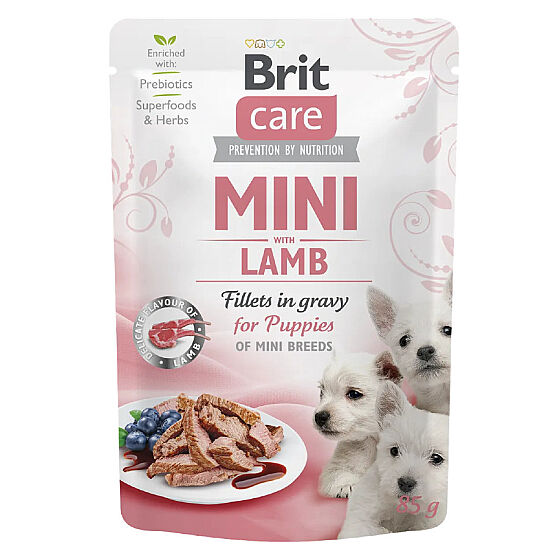 Brit Care Puppy Mini Sos İçinde Kuzu Etli Yavru Köpek Yaş Maması 85 Gr - 1
