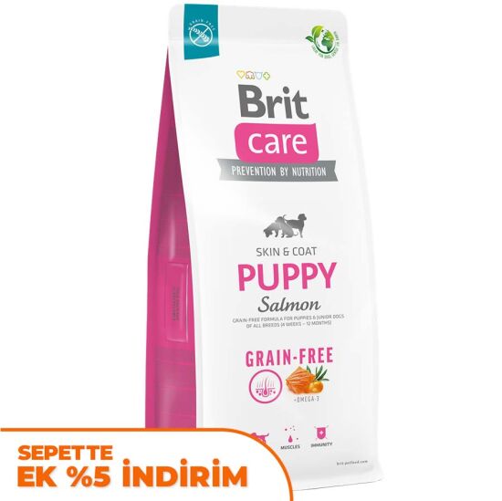Brit Care Puppy Salmon and Potato Grain Free Puppy Dry Dog Food 12 Kg. - 1