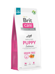 Brit Care - Brit Care Grain Free Puppy Somonlu Yavru Tahılsız Köpek Maması 12 Kg + 4 Adet Temizlik Mendili