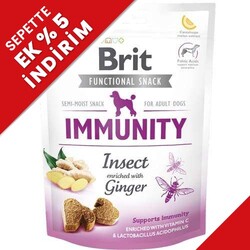 Brit Snack Immunity Böcek Zencefil Bağışıklık Güçlendirici Tahılsız Köpek Ödülü 150 Gr - Brit Care
