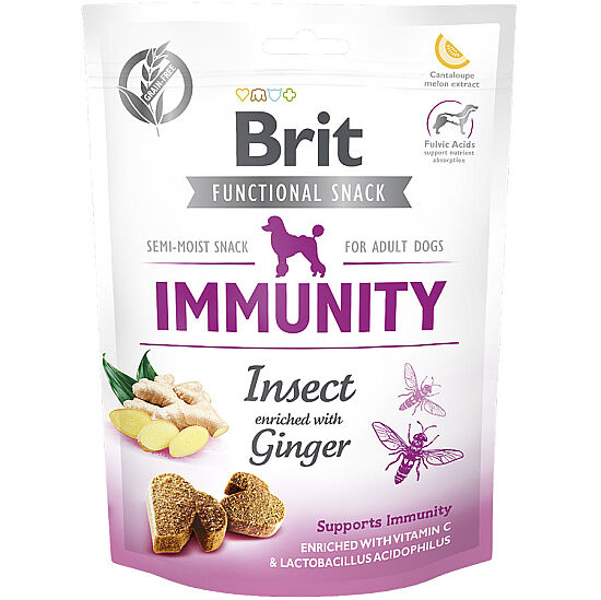 Brit Snack Immunity Böcek Zencefil Bağışıklık Güçlendirici Tahılsız Köpek Ödülü 150 Gr - 1
