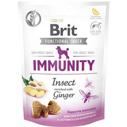 Brit Care - Brit Snack Immunity Böcek Zencefil Bağışıklık Güçlendirici Tahılsız Köpek Ödülü 150 Gr
