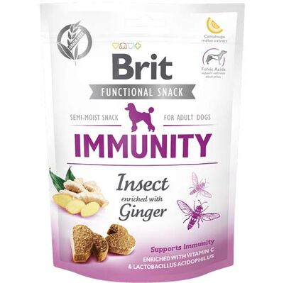 Brit Snack Immunity Böcek Zencefil Bağışıklık Güçlendirici Tahılsız Köpek Ödülü 150 Gr