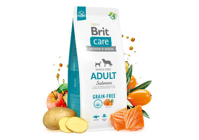 Brit Care Salmon and Potato Grain Free Adult Dry Dog Food 12 Kg.