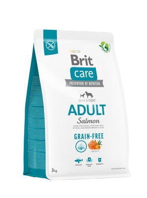 Brit Care Salmon and Potato Grain Free Adult Dry Dog Food 3 Kg.