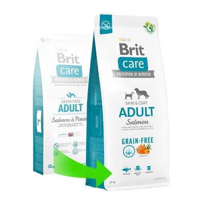 Brit Care Salmon and Potato Grain Free Adult Dry Dog Food 3 Kg.