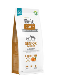 Brit Care Senior and Light Salmon Grain Free Senior Dry Dog Food 12 Kg. - Thumbnail