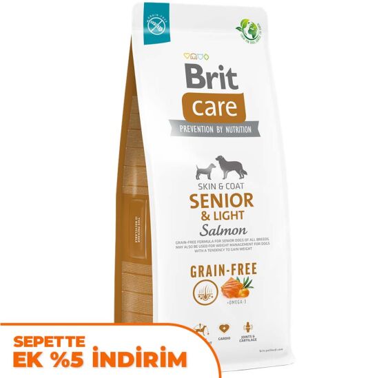 Brit Care Senior Light Tahılsız Yaşlı Köpek Maması 12 Kg - 1
