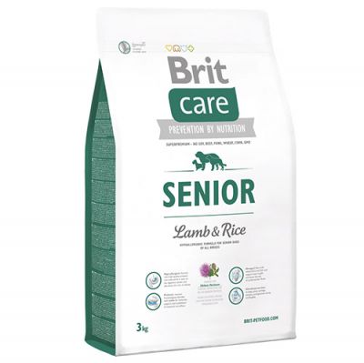 Brit Care Senior Lamb Senior Dry Dog Food 3 Kg.