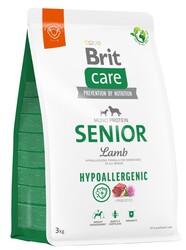 Brit Care Senior Lamb Senior Dry Dog Food 3 Kg. - Thumbnail