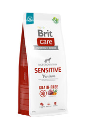 Brit Care - Brit Care Sensitive Geyik Etli ve Patatesli Tahılsız Köpek Maması 12 Kg + Temizlik Mendili