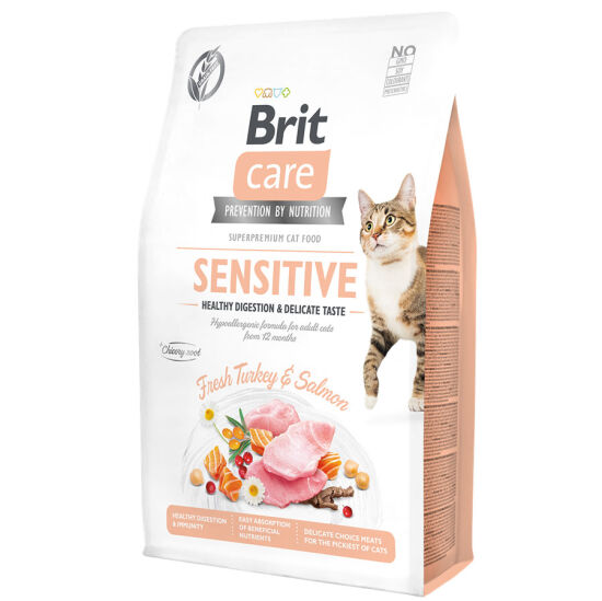 Brit Care Sensitive Hindi ve Somon Hassas Tahılsız Kedi Maması 2 Kg - 2