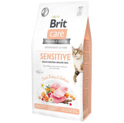 Brit Care Sensitive Hindi ve Somon Etli Hassas Tahılsız Kedi Maması 7 Kg - Brit Care