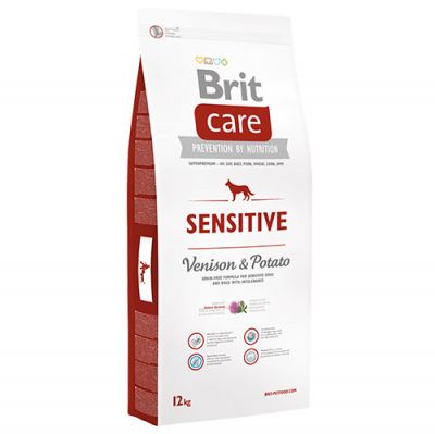 Brit Care Sensitive Venison Grain Free Adult Dry Dog Food 12 Kg.