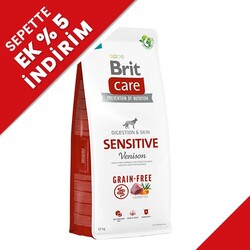 Brit Care - Brit Care Sensitive Venison Grain Free Adult Dry Dog Food 12 Kg.
