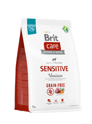 Brit Care Sensitive Venison Grain Free Adult Dry Dog Food 3 Kg.
