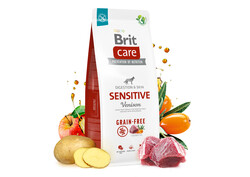 Brit Care Sensitive Venison Grain Free Adult Dry Dog Food 3 Kg. - Thumbnail