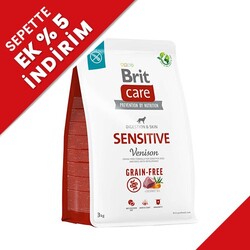 Brit Care Sensitive Venison Grain Free Adult Dry Dog Food 3 Kg. - Brit Care