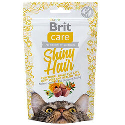 Brit Care - Brit Care Cat Snack Shiny Hair Tahılsız Tüy Sağlığı Kedi Ödülü 50 Gr