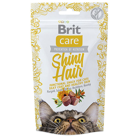 Brit Care Cat Snack Shiny Hair Tahılsız Tüy Sağlığı Kedi Ödülü 50 Gr - 2