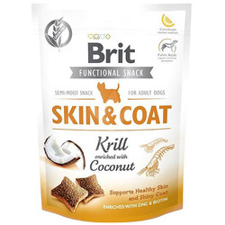 Brit Care - Brit Snack Skin Coat Kril Hindistan Cevizi Deri Ve Tüy Sağlığı Tahılsız Köpek Ödülü 150 Gr