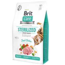 Brit Care - Brit Care Sterilised Urinary Tavuk Tahılsız Kısırlaştırılmış Kedi Maması 2 Kg + Temizlik Mendili