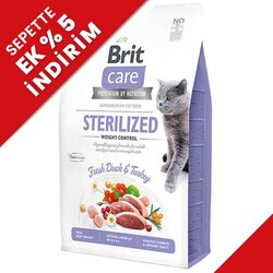Brit Care Sterilised Ördek ve Hindi Tahılsız Kısırlaştırılmış Kedi Maması 7 Kg - Brit Care
