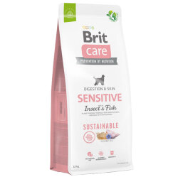 Brit Care Sustainable Böcek ve Balık Hassas ve Sindirim Köpek Maması 12 Kg - Brit Care